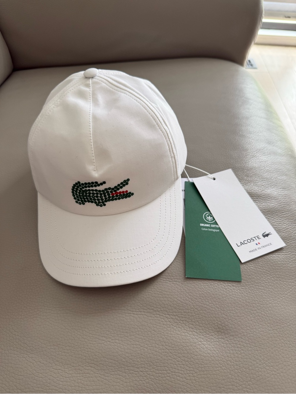 Brand New Lacoste White Cap